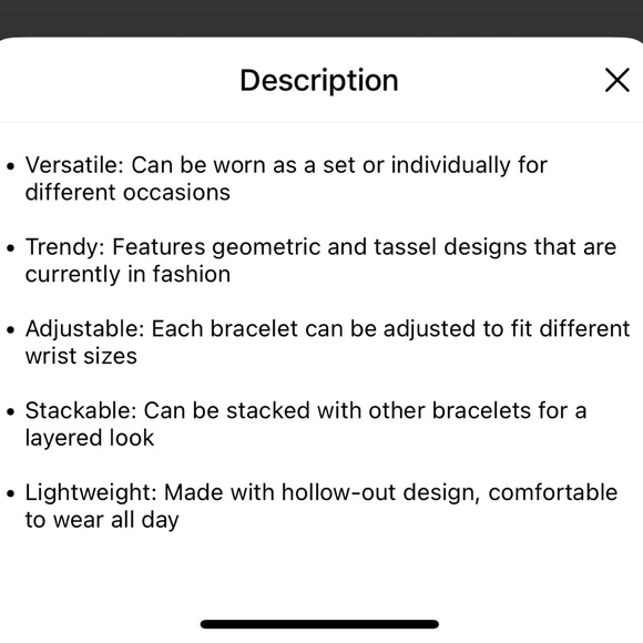 Trendy Bracelet Set - Picture 5 of 5